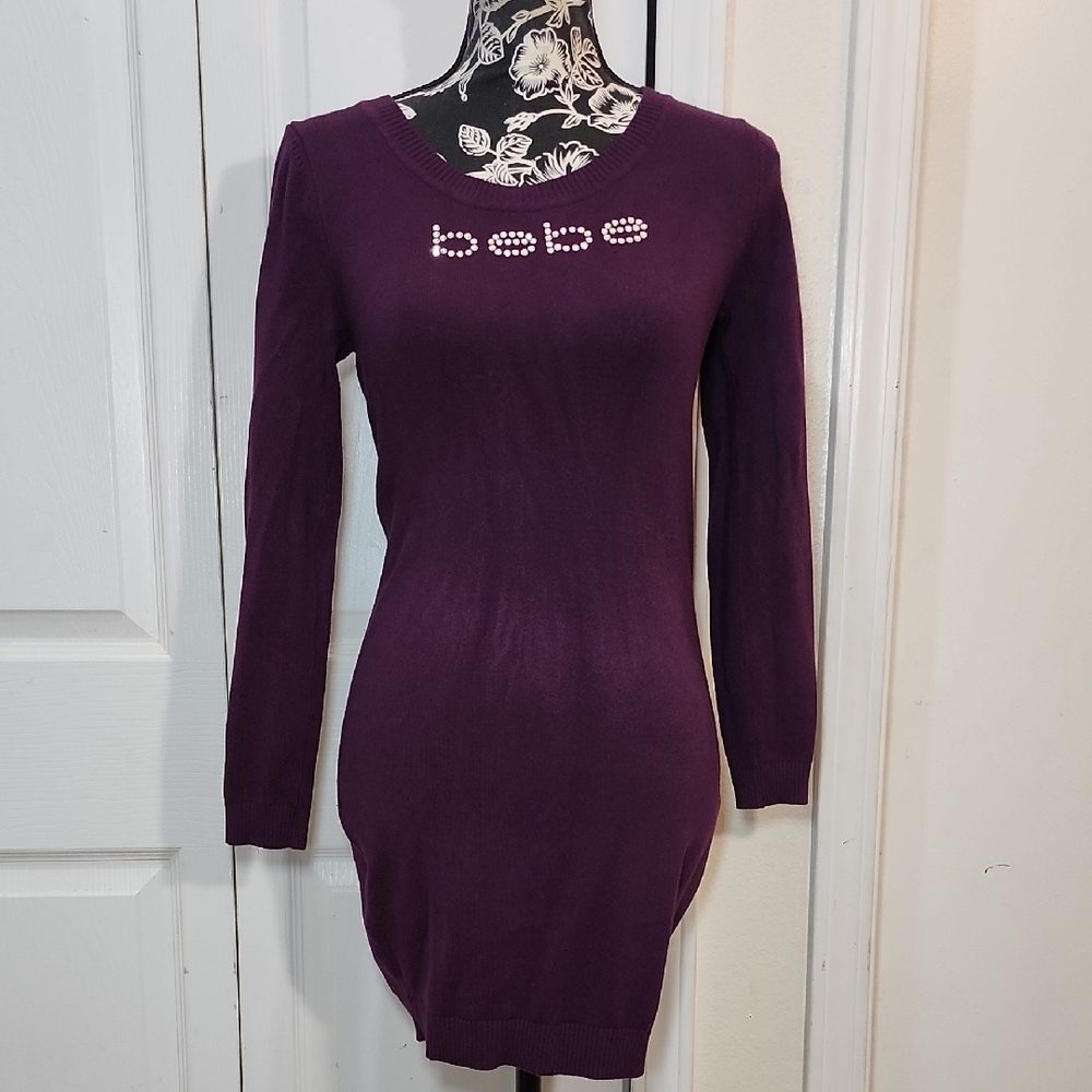 Bebe Plum Sweater Dress M